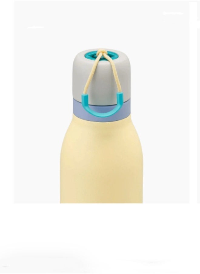 Owala Solid Thermos Flask Stainless Steel Kettle with Lid Large Capacity Ice Coffee Cup Portable Travel Home Summer Water Bottle (24OZ)  - Image 2