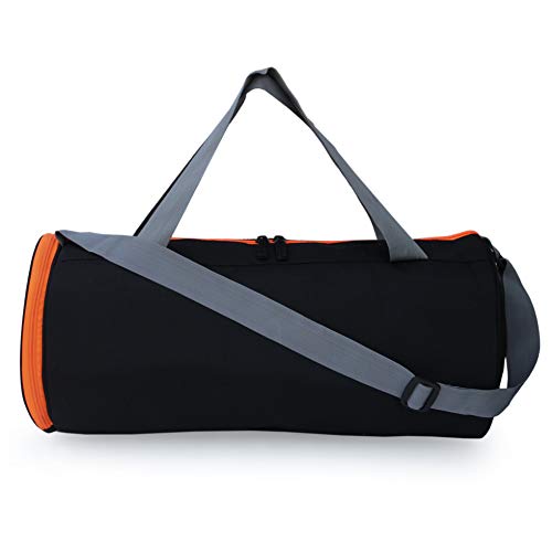 Sfane Gym Bags for Men with Separate Shoe Compartment Sports Gym Bag for Women Duffle Bags for Gym, Duffel Bags Sports Bag - Black & Orange - Image 4