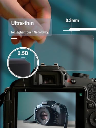 iDaPro Screen Protector for Sony Alpha A6700 A7C II 7C II A7CII / 6700 ZV-E1 ZVE1 Tempered Glass [3Pcs]+Hand Lanyard[1Pcs],9H,Anti-Scrach,Anti-Bubble,Easy Installation - Image 3