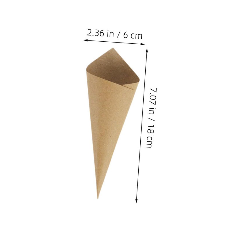 90Pcs Kraft Paper Confetti Cones Foldable Candy Bouquet Holders For Wedding Party Decor - Image 3
