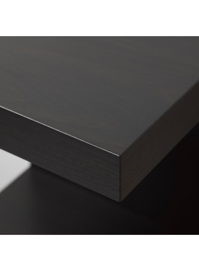 زبون وحدة رفوف حائطية، أسود-بني، 30×190 سم - Image 3