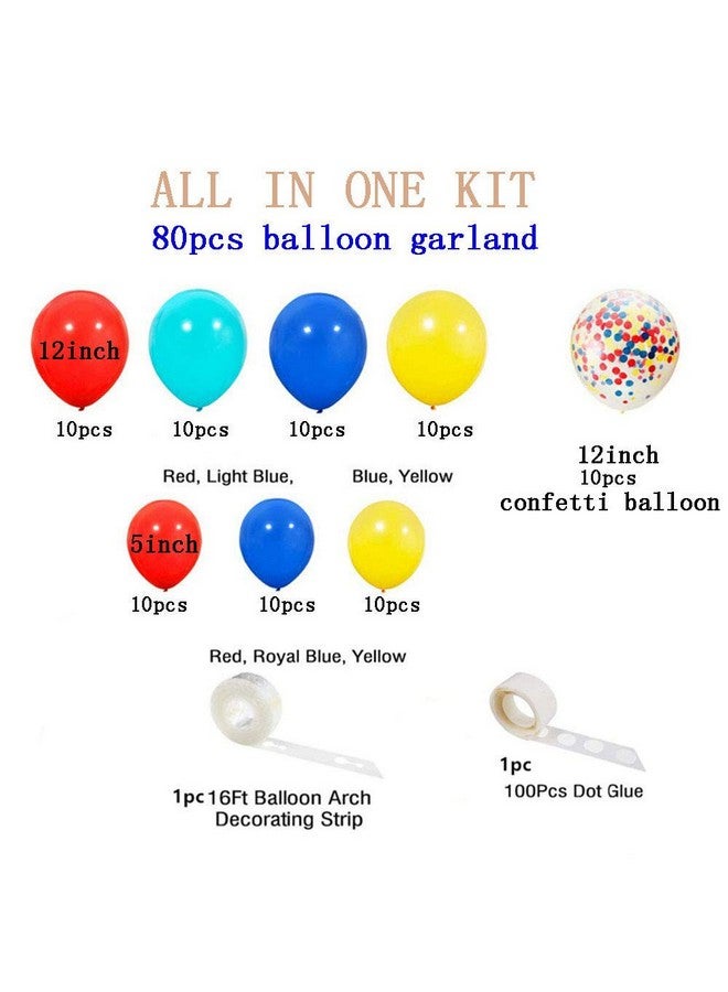 Ezing Carnival Circus Balloons Arch Party Decorations Birthday Supplies Fiesta Balloon Arch Kit - Image 2