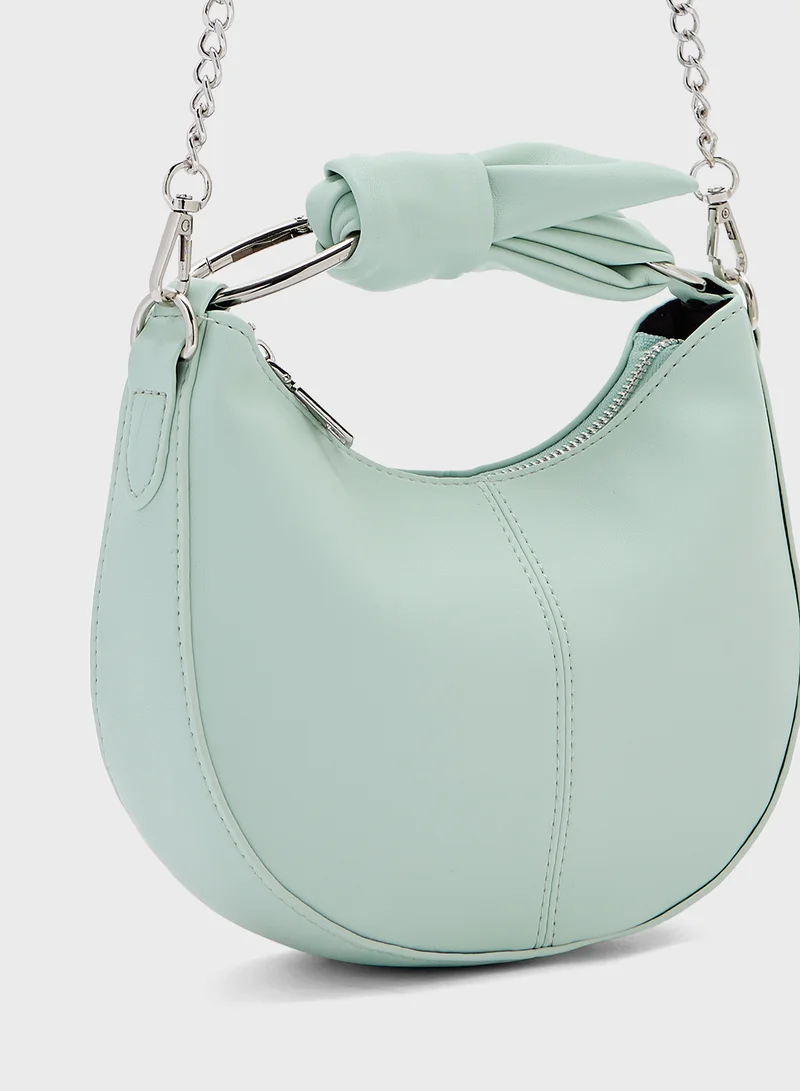Ginger Bow Detail Satchel Bag