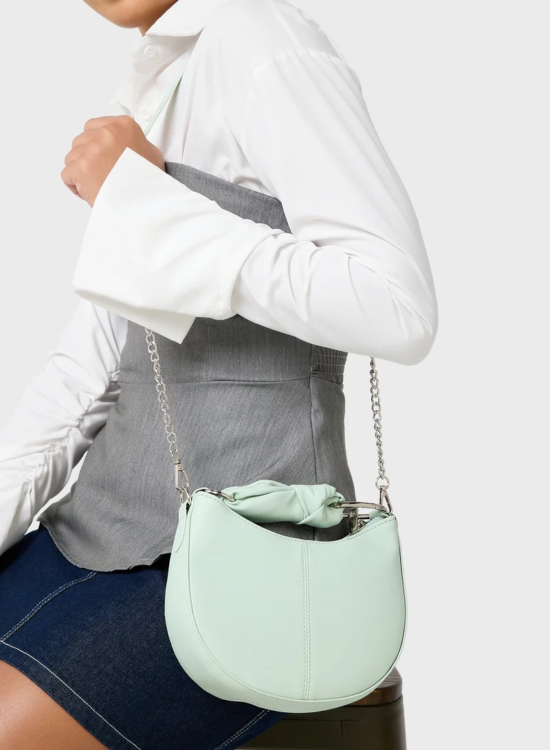 Ginger Bow Detail Satchel Bag