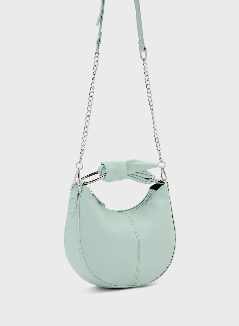 Ginger Bow Detail Satchel Bag