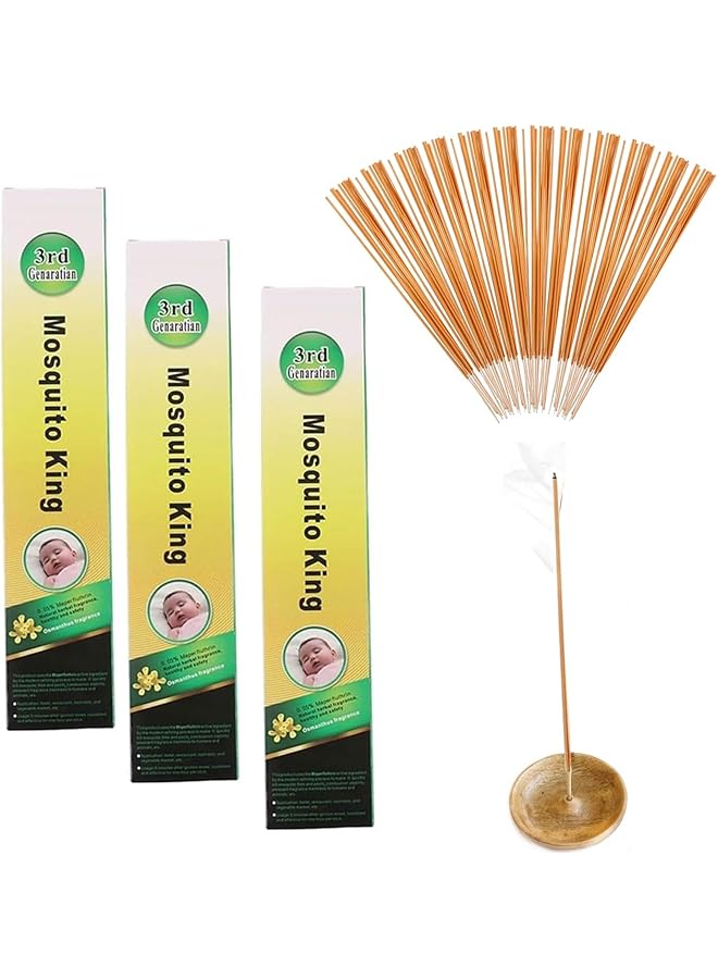 erorex 3×Mosquito Repellent Incense（30Pcs） Sticks Effective Mosquito Repellent Made With Natural Ingredients Ideal For Various Outdoor Activities - Image 1