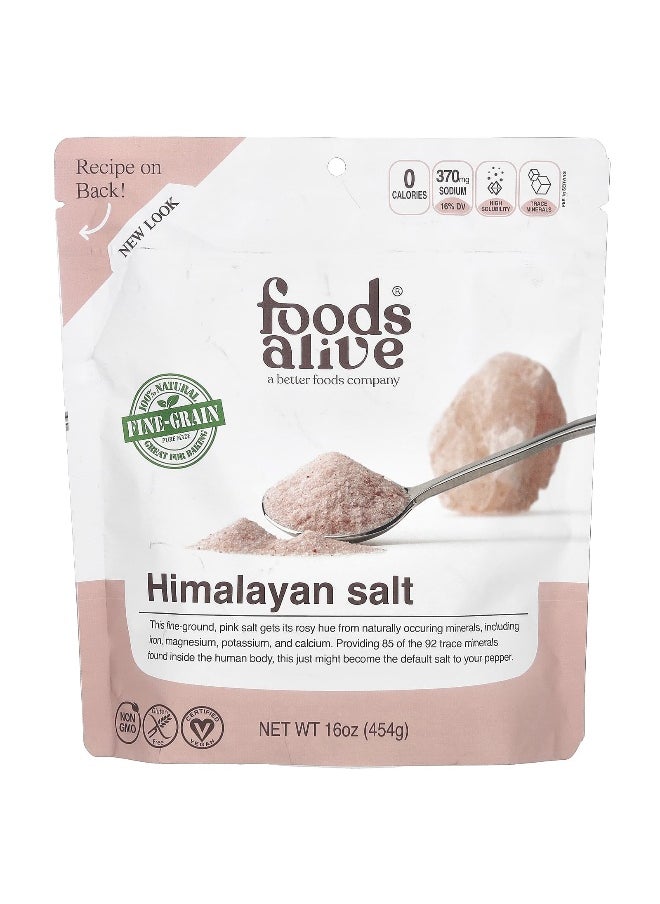 Foods Alive Foods Alive, Himalayan Salt, Fine Ground, 16 oz (454 g)  - Image 1