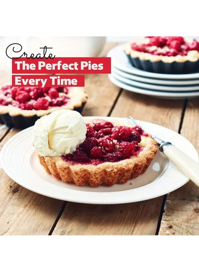 8Pcs 4 Inch Mini Tart Pans Nonstick Removable Bottom for Quiches Desserts - Image 5