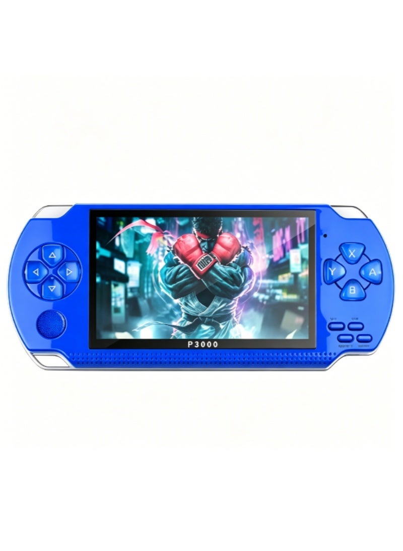 شاشة 4.3 بوصة جهاز ألعاب محمول PSP سعة 8 جيجابايت لون أزرق - Image 1