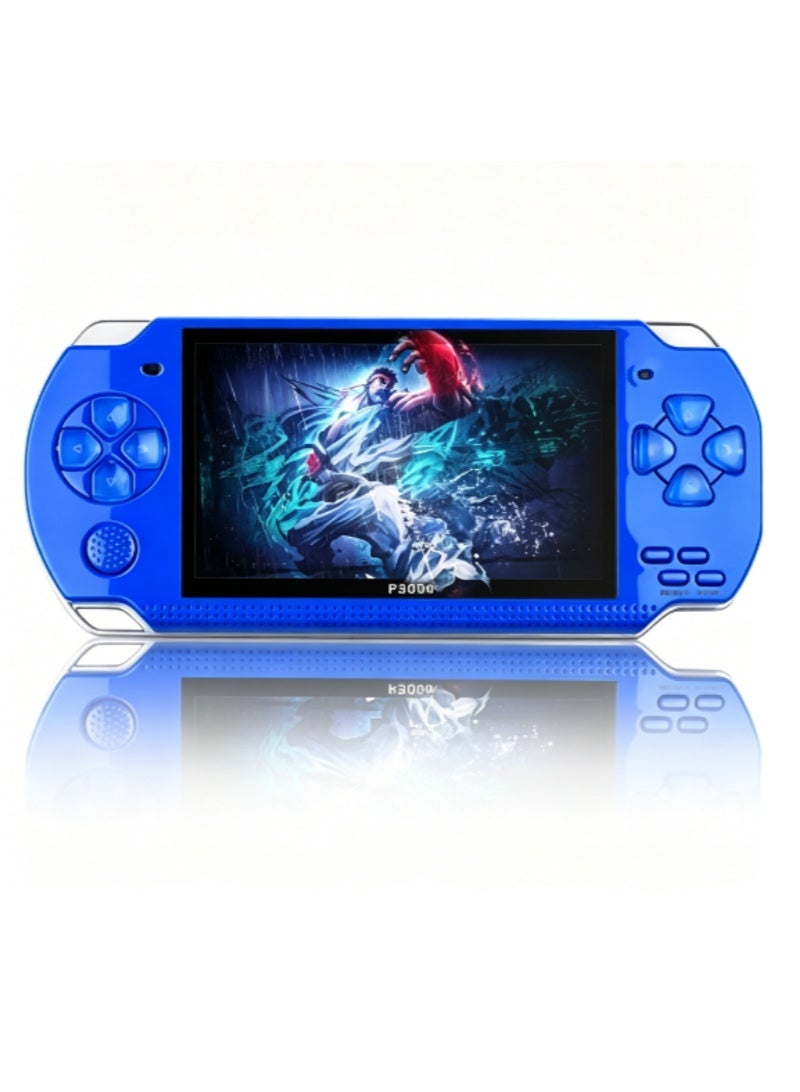 شاشة 4.3 بوصة جهاز ألعاب محمول PSP سعة 8 جيجابايت لون أزرق - Image 2