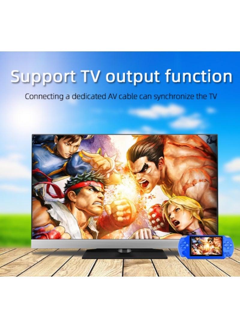 شاشة 4.3 بوصة جهاز ألعاب محمول PSP سعة 8 جيجابايت لون أزرق - Image 3