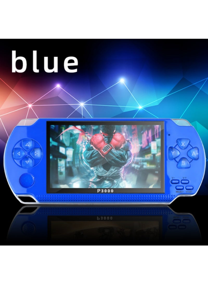 شاشة 4.3 بوصة جهاز ألعاب محمول PSP سعة 8 جيجابايت لون أزرق - Image 4