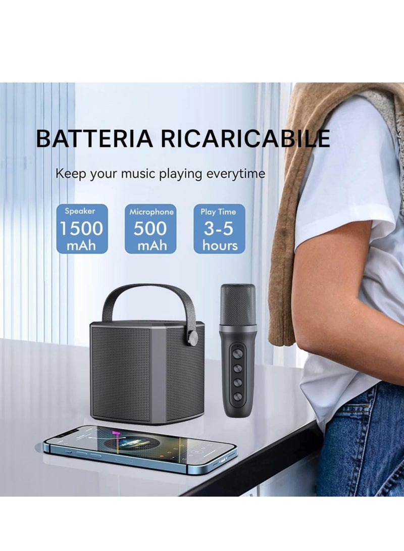 Gravity Portable Bluetooth Karaoke Speaker with Rechargeable Wireless Microphone, Type-C Charging, Multiple Voice Modes, TF Card Support ‚Äì Red, Perfect for Parties, Karaoke, and Home Entertainment - Image 5