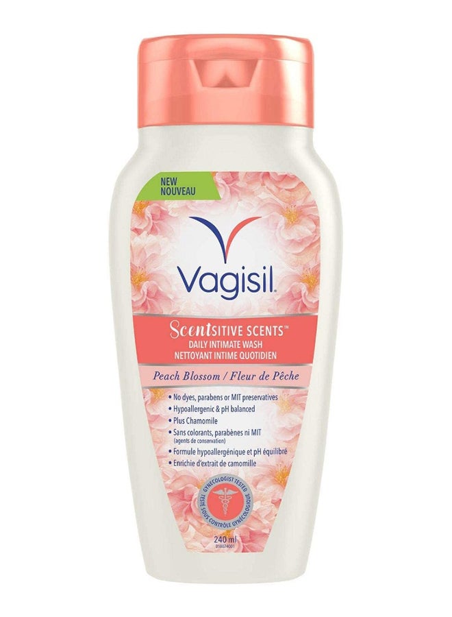 Vagisil Scentsitive Scent Daily Intimate Wash Peach Blossom 354ml - Image 1