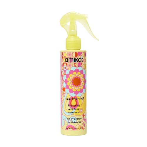amika frizzmenot hydrating antifrizz treatment 200ml lightweight hydrating spray for medium to thick coarse hair types 2a4c humidity heat protection smooth frizz for up to 72 hours - Image 1