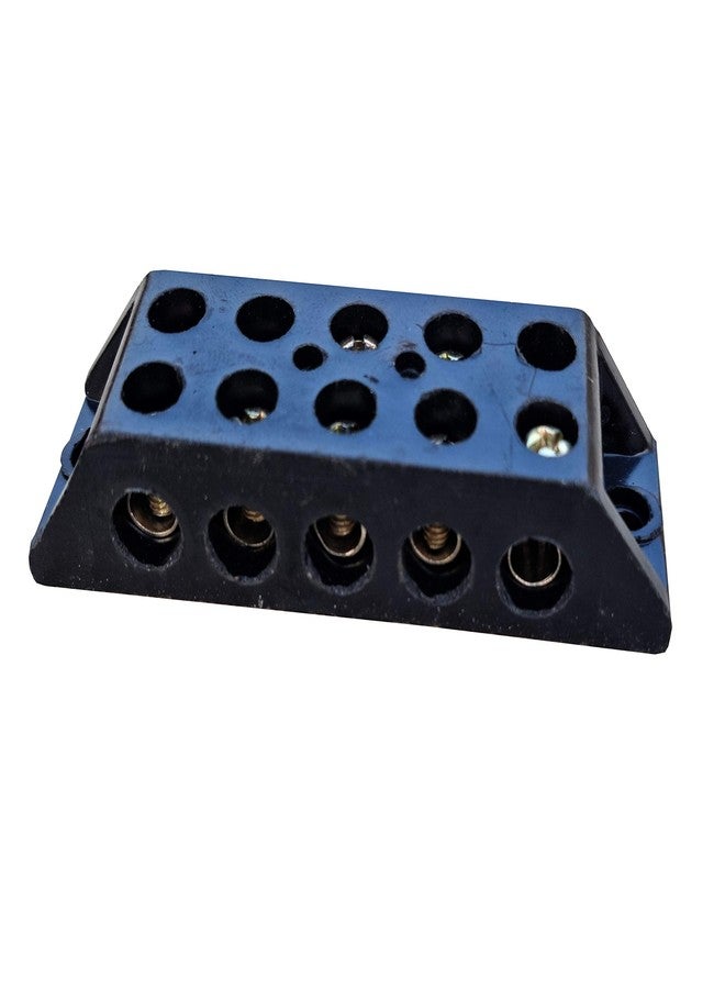 PGSA2Z® Control Panel 30A 5 Way Bakelite Connector Strip Double Row Barrier Black Terminal. - Image 2