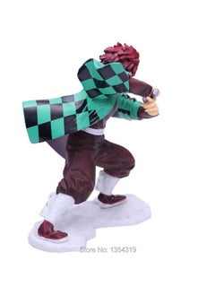 Blue Aura Blue Aura Demon Slayer Tanjiro Kamado Action Figure | Height 15CM | Assembly Required | (Tanjiro on White Stone)  - Image 2