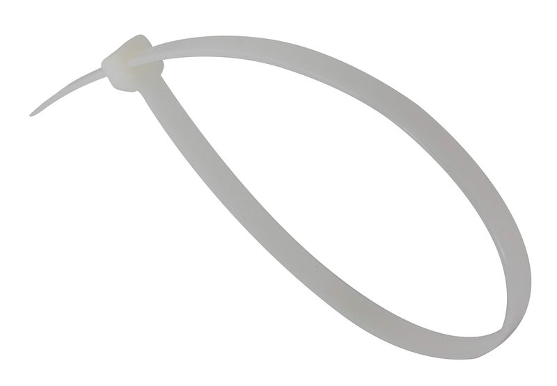 GTSE 14 Inch White/Clear Heavy Duty Zip Ties, 100 Pack, 120lb Strength, UV Resistant Nylon Cable Ties, Self-Locking 14" Tie Wraps - Image 2