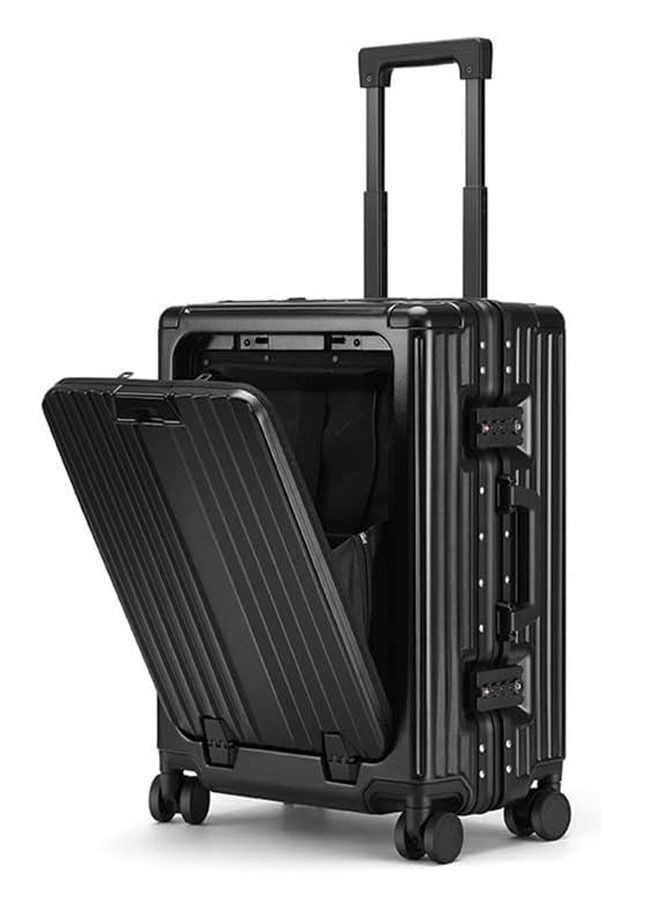 NKX Premium Expandable Aluminum Frame ABS and PC Suitcase With USB Charging Port and C type 24 Inch - Image 1