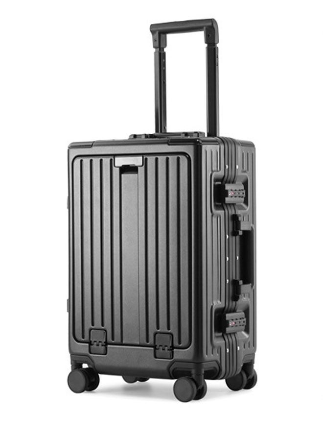 NKX Premium Expandable Aluminum Frame ABS and PC Suitcase With USB Charging Port and C type 24 Inch - Image 3