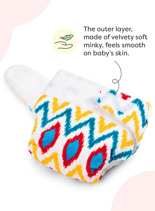 SuperBottoms New Born UNO Cloth Diaper Combo Pack - Includes 1 UNO Diaper, 1 DryFeel Magic Pad & 1 Universal Booster Pad - Reusable, Washable, Organic & Rash-Free - For Babies - 0-3M - Eco-Friendly - Image 5