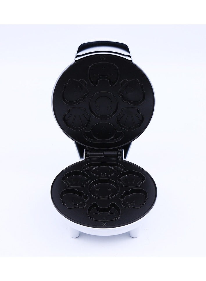 عام جهاز تحضير الفطور مع مقلاة إلكترونية مزدوجة التسخين تعمل بشكل كامل تلقائي منزلي متعدد الوظائف صانع وافل من الرسوم المتحركة جهاز كيك. - Image 1