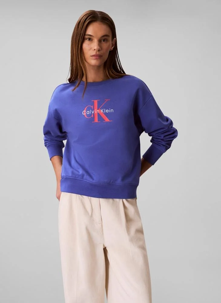 Calvin Klein Jeans Graphic Crew Neck Sweatshirt