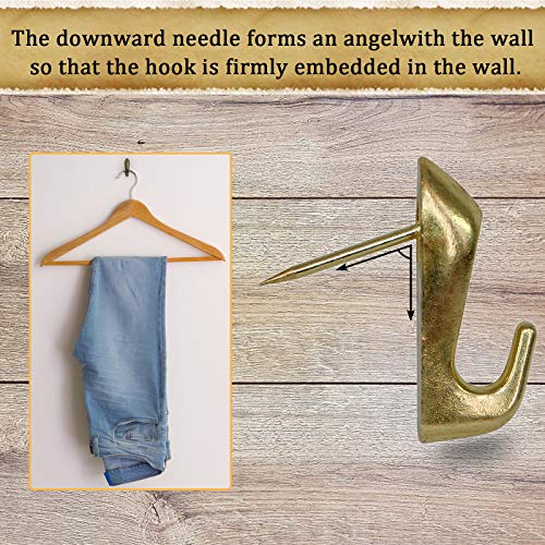 Atsky 30 PCS Push Pin Picture Hooks, thumbtacks for Wall Hanger, Picture Hanging Nails for Wall, Decorative Thumb Tacks for Hanging, Bulletin Board Hooks (Silver & Gold & Black) - Image 3