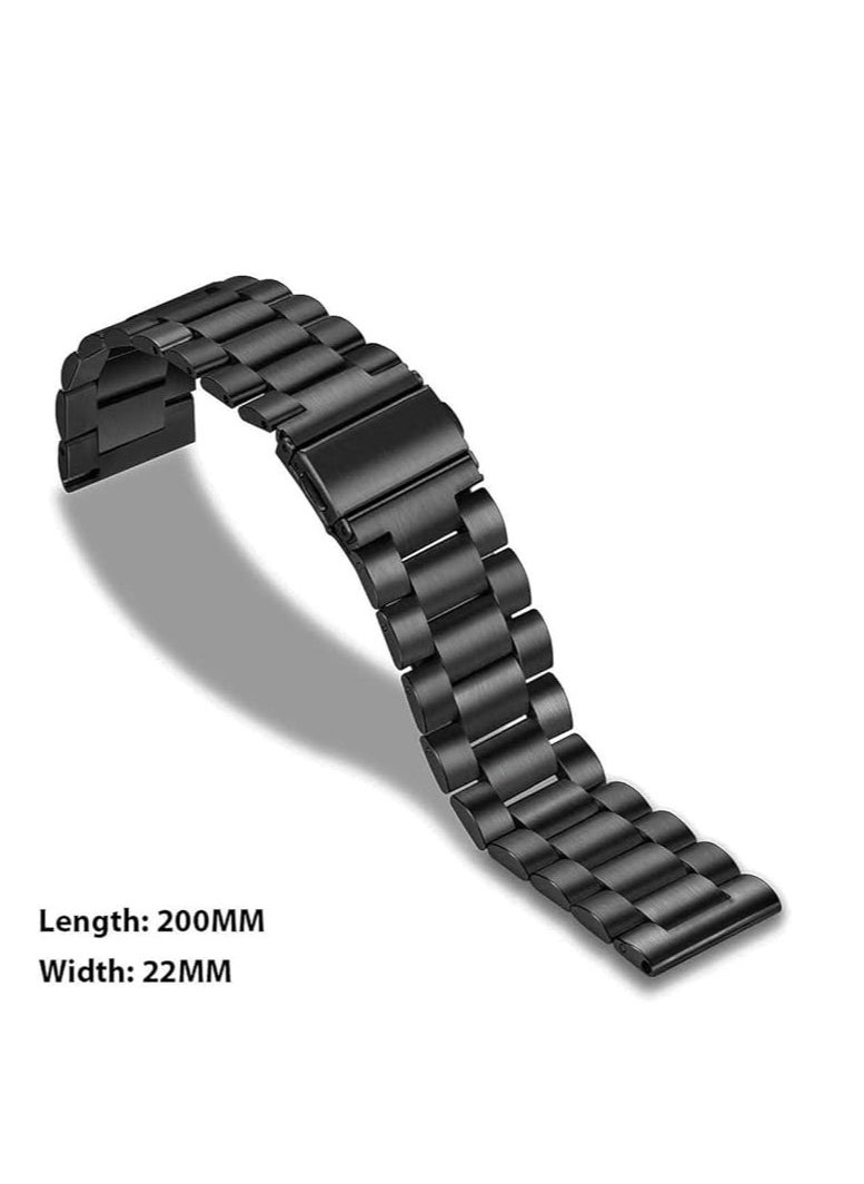 Generic - stainless steel band smartwatch replacement strap compatible with Apple watch Ultra iwatch Series 8/7/6/5/4/3/2/1 SE 49mm 45mm 44mm 42mm - Image 1
