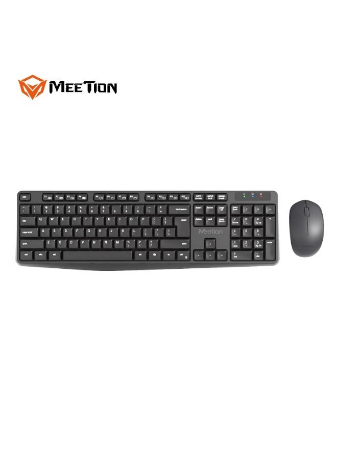 Meetion 2.4G Wireless Keyboard Mouse Combo CW235 Whisper Silent Typing 2.4G Wireless Connectivity Power-efficient wireless technology - Image 1