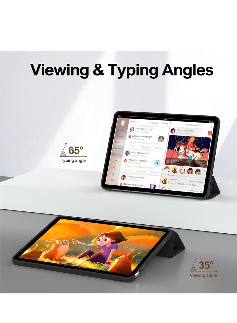 DUSALA iPad Air 11 Inch M2 2024 Case, iPad Air 5th/4th Gen (10.9 Inch, 2022/2020) – Lightweight Soft TPU Protective Case with Auto Sleep/Wake, Smart Folio Cover, Slim & Durable, Perfect for Hands-Free Viewing - Image 5