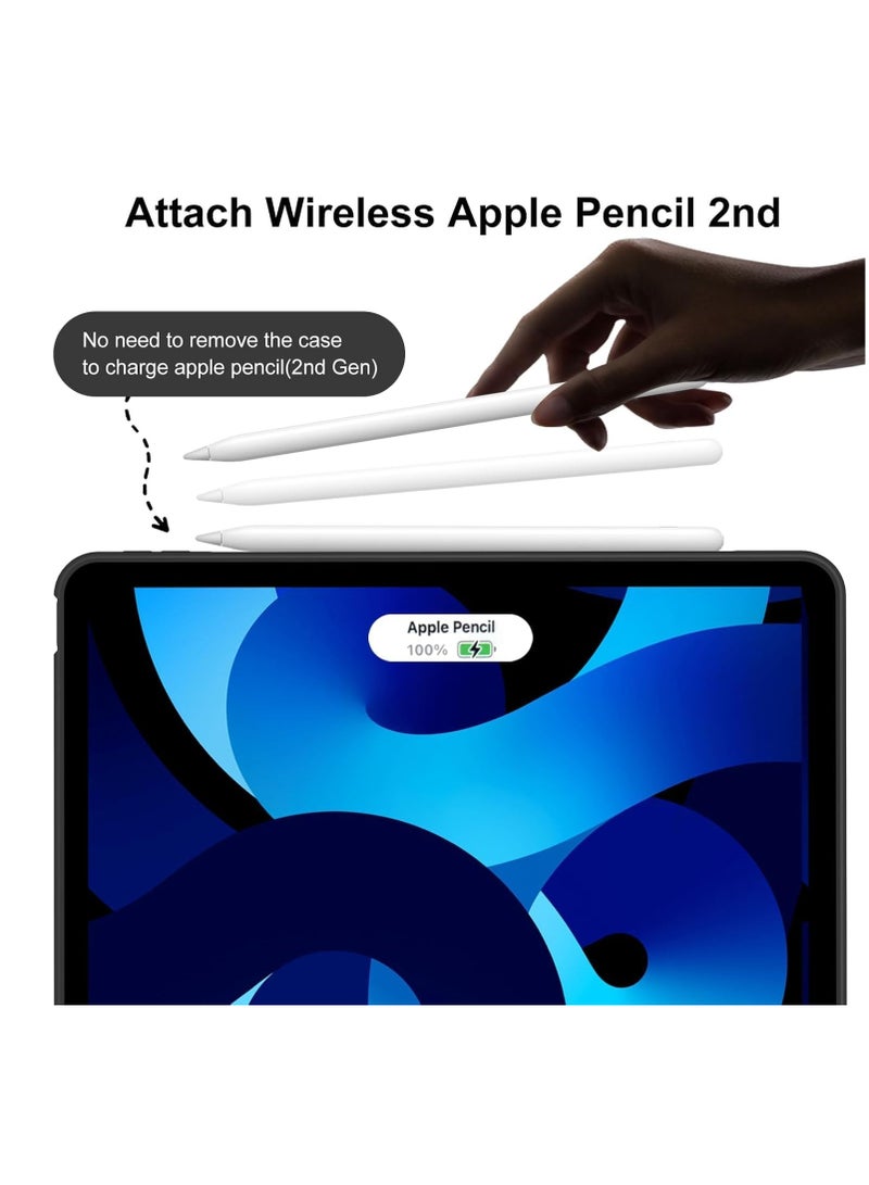 DUSALA iPad Air 11 Inch M2 2024 Case, iPad Air 5th/4th Gen (10.9 Inch, 2022/2020) – Lightweight Soft TPU Protective Case with Auto Sleep/Wake, Smart Folio Cover, Slim & Durable, Perfect for Hands-Free Viewing - Image 3