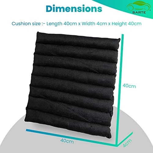 SARTE ZedCar Seat Cushion with Soft Velvet Padded Cushion Comfort for Driving Multiple Use in Car, Office, Home etc. - Image 4