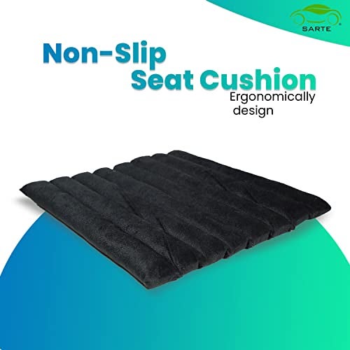 SARTE ZedCar Seat Cushion with Soft Velvet Padded Cushion Comfort for Driving Multiple Use in Car, Office, Home etc. - Image 2