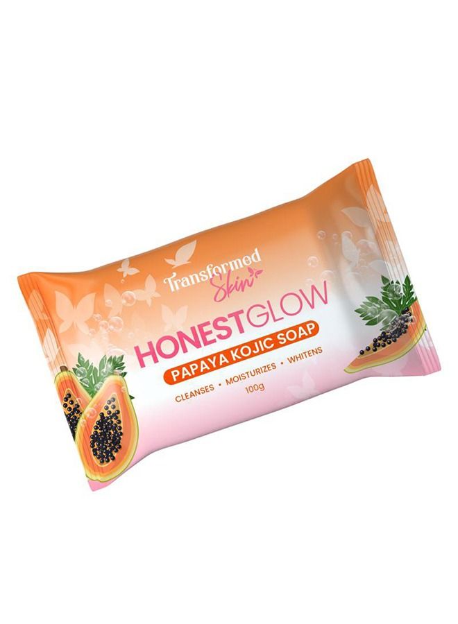 Transformed Skin HonestGlow مصل البابايا بالذهب عيار 24 قيراط 30 مل + صابون البابايا كوجيك 70 جم - Image 3