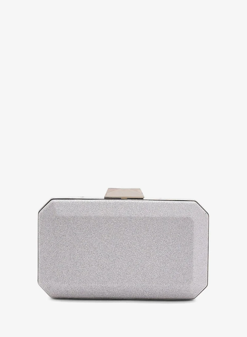 Khizana Glitter Twist Detail Chain Box Bag