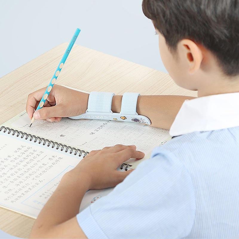 Pencil Grip Handwriting Aid Correction Children Wrist Corrector Holding Pen Posture Gripper Joints with Adjustable Wristband for Preschool Homeschool Kindergarten Classroom - Image 2