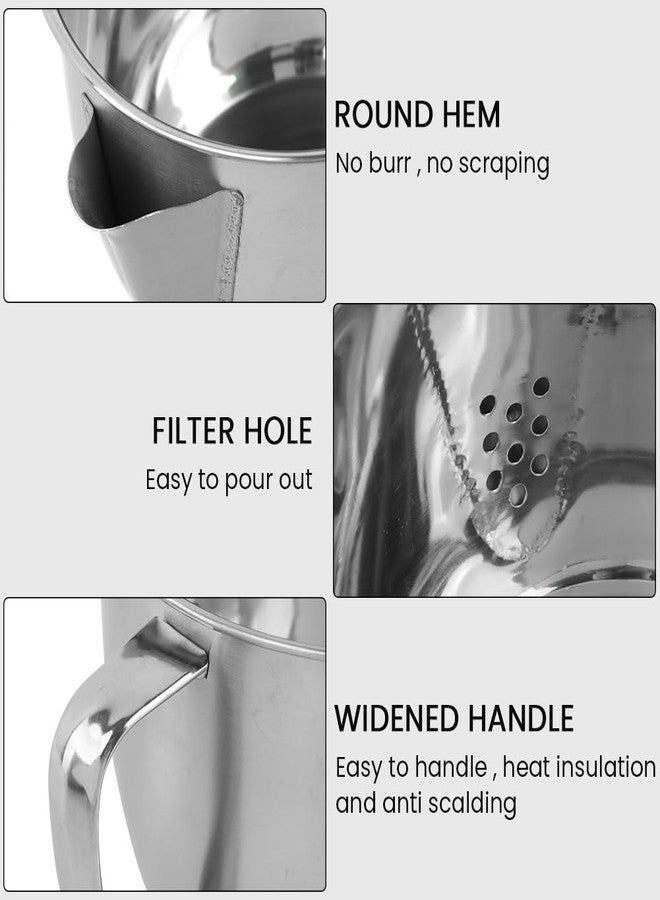 Loyanger Stainless Steel Fat Separator Bowl, Large 4 Cups Gravy Separator Bowl With Handle Round Shape, 1000ml Capacity for Healthy Cooking Reduce Fat Intake(COLOR:no lid) - Image 4