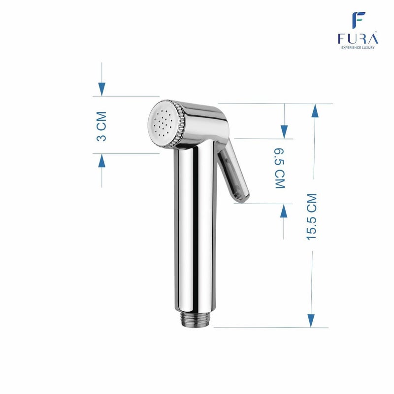 Fura Model Nova Multipurpose Healthfaucet with 1mtr 304 Grade matrial Chrome Finish Flexible Hose Pipe with HighpressureHandjet Bidet Spray for ToiletJetspray Healthfaucet 2 yrs Warranty - Image 5