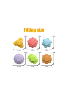 Generic Colorful Shape Blocks Sorting Game Baby Montessori Learning Educational Toys For Children (Round)  - Image 4