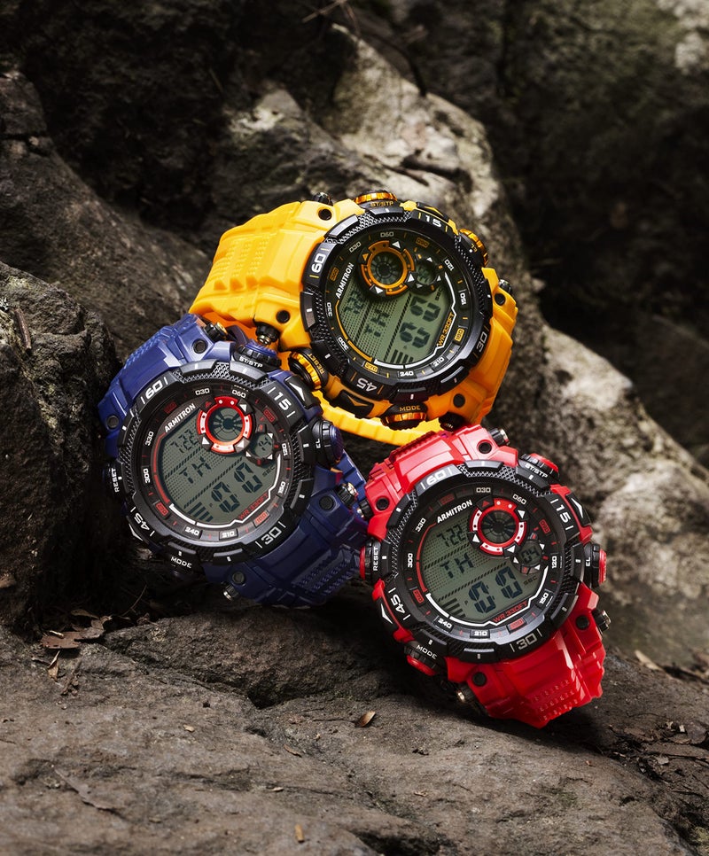 Armitron Sport Men's Digital Chronograph Resin Strap Watch, 40/8397 - Image 3