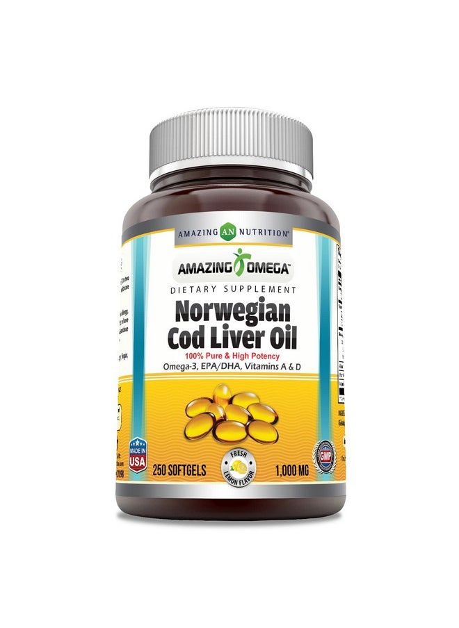 Amazing Omega Norwegian Cod Liver Oil 1000 Mg 250 Softgels | Lemon Flavor - pzsku/Z0142CAEB21440577D471Z/45/_/1739864754/3a169684-d3b1-4b76-833d-271dd18647b1