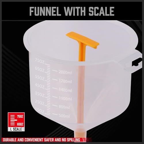 SEDY Ultimate No Spill Coolant Funnel Kit - 19-Piece Spill-Free Radiator Funnel Set, Spill Proof Radiator Bleeder Kit, Coolant Filling, Radiator Filler, Extra Funnels and Adapters for Universal Vehicle - Image 4