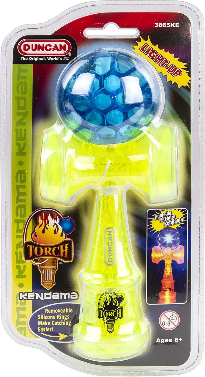 Toys Torch Light-Up Kendama Toy, Green and Blue