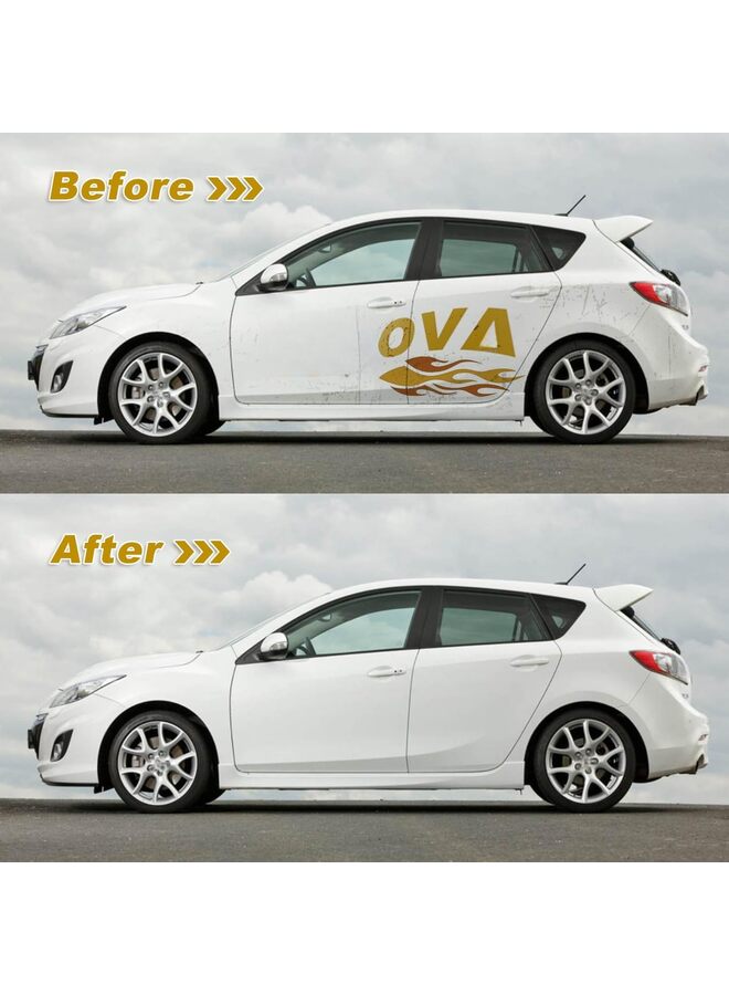 LAMAY 2 Pack Decal Eraser Wheel Adhesive with Adapter 4 Inch Rubber Eraser Wheel for clean Drill Car Decal Vinyl Tape Graphics Pinstripe Sticker (Size : SOLID) - Image 5