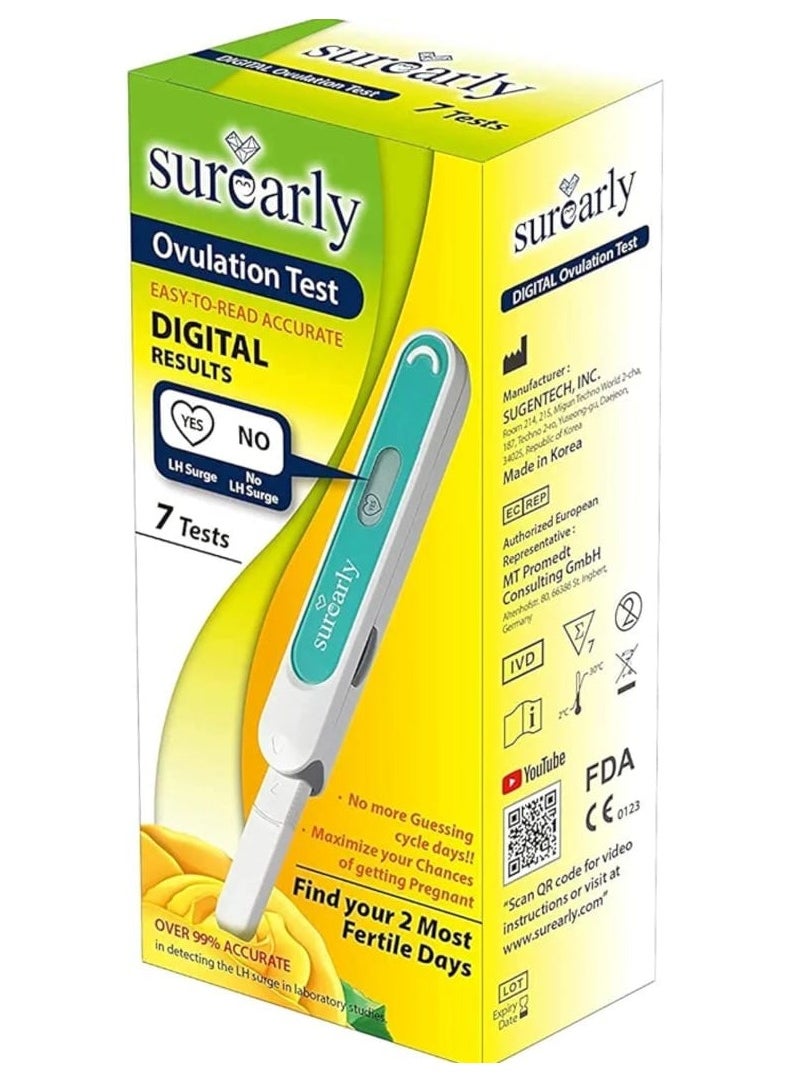 Surearly - surearly Ovulation Digital Test ( 7 TESTS ) - Image 1