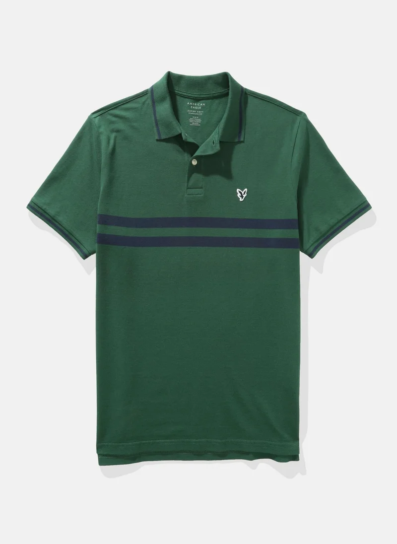 امريكان ايجل AE Striped Polo Shirt