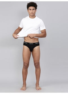 Levi's Levi's Men's Cotton Style #009 Neo Regular Fit Solid Brief (Pack of 2) (#009-BRIEF-BLK/BLK-P2_Black_L)  - Image 2