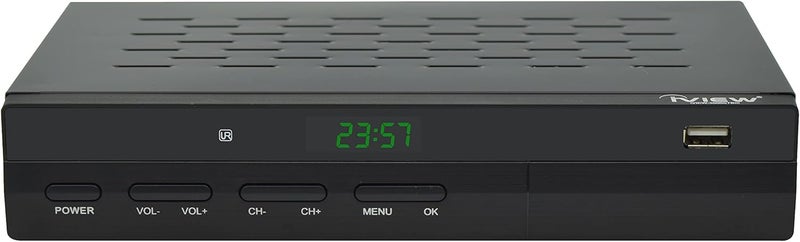 iview -3500STBA III، صندوق تحويل رقمي ATSC مع تسجيل وتشغيل وسائط، من تناظري إلى رقمي، مو tuner QAM، قناة 3/4، HDMI، A/V، USB، جهاز تحكم عن بعد ذكي (برنامج جديد) - Image 2