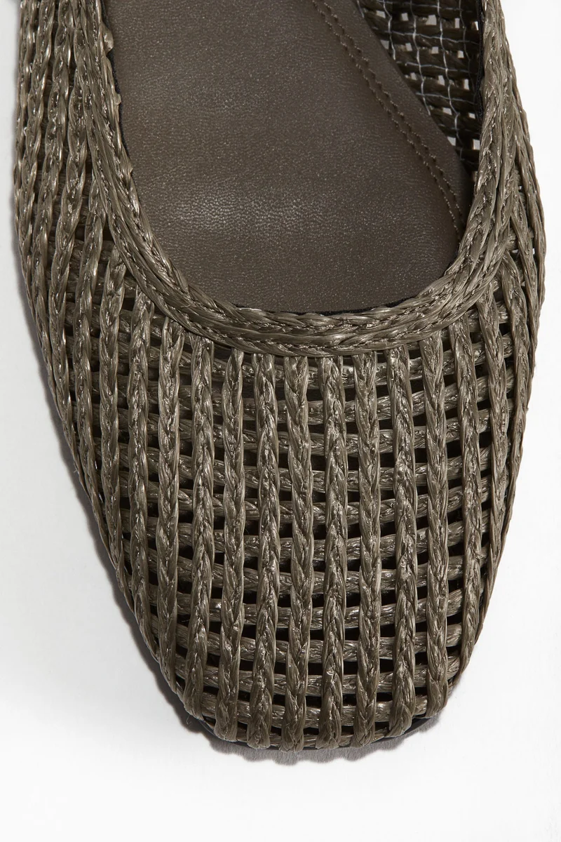 H&M Straw Mary Janes